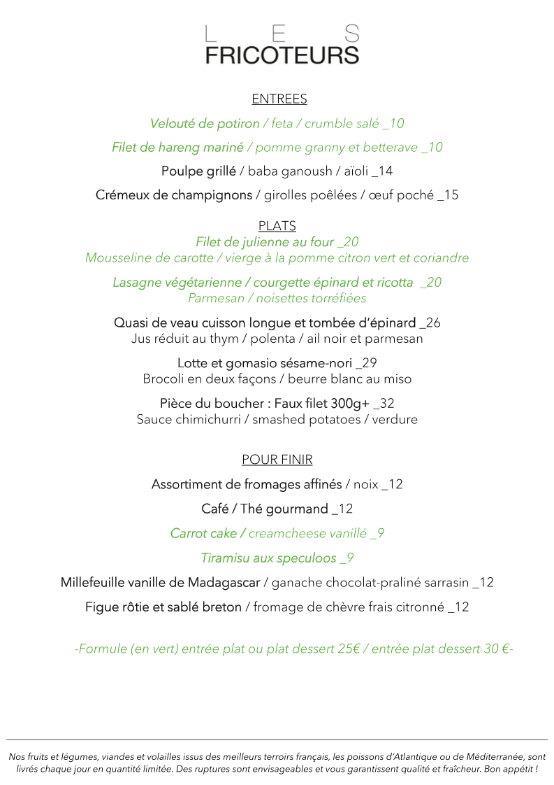 Menu Les Fricoteurs-1